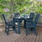 Highwood Usa Weatherly 5pc Square Counter Height Outdoor Furniture Dining Set AD-CNW44-FBE - alternate 2